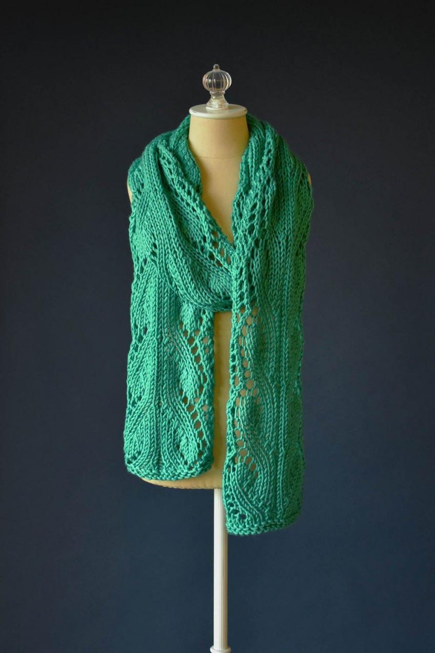 Flourish Scarf for Women, knit-d1-jpg