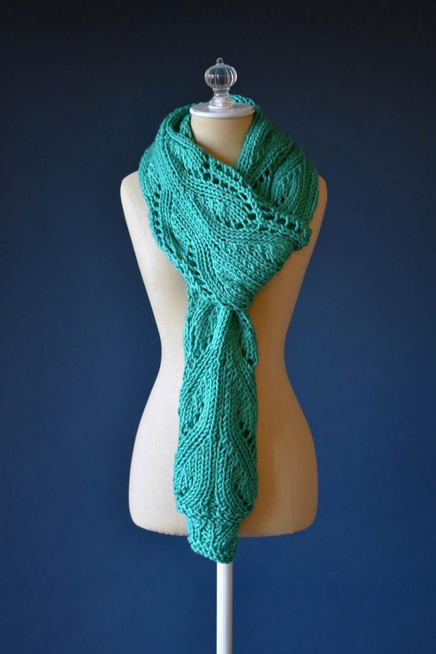Flourish Scarf for Women, knit-d2-jpg