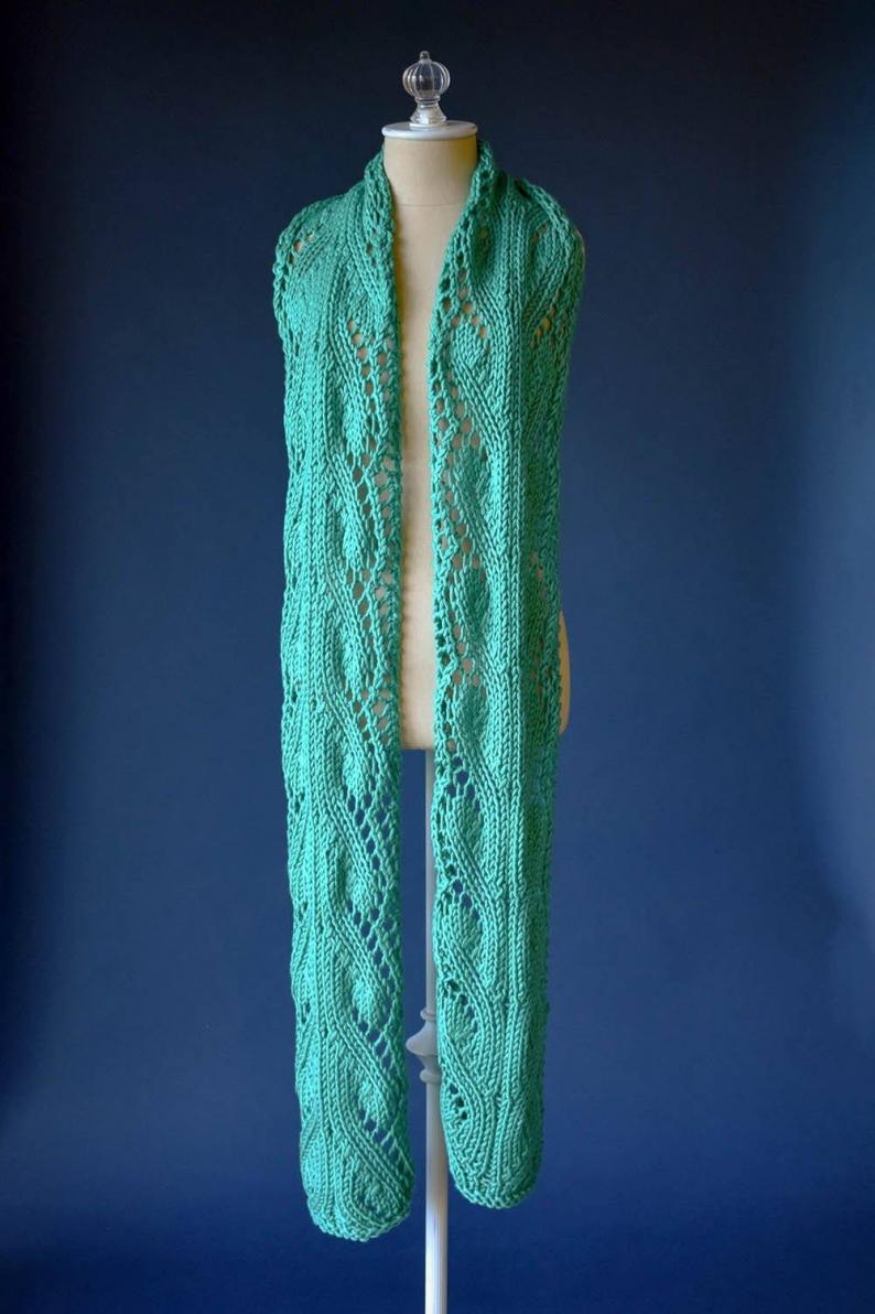 Flourish Scarf for Women, knit-d3-jpg