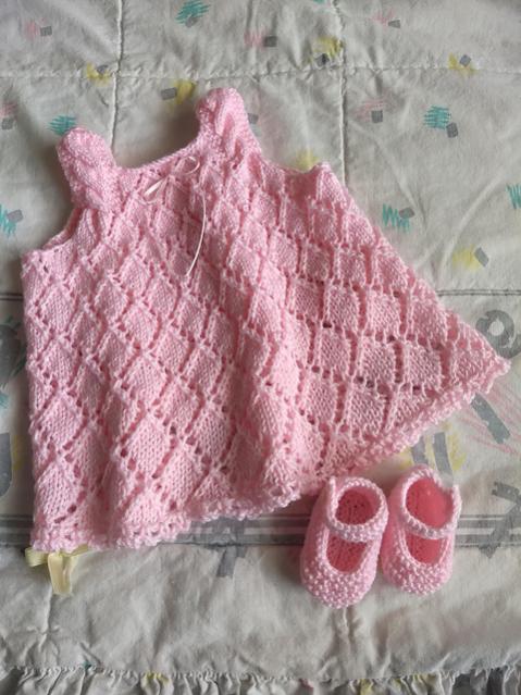 Diamond Baby Dress, Newborn to 12 mos, knit-r1-jpg