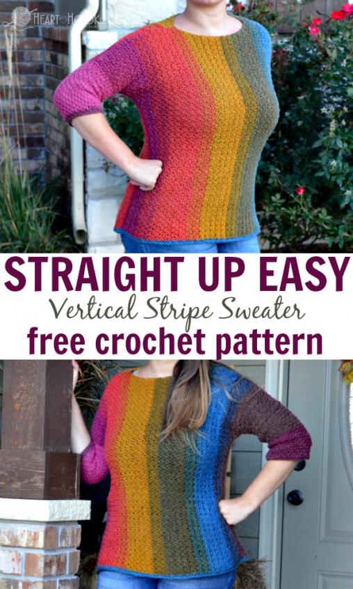 Vertical Stripes Sweater for Women, S-3X-j1-jpg