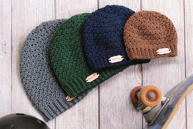 Ripple Beanie, Scarf and Cowl for Men, adult size is free-w2-jpg