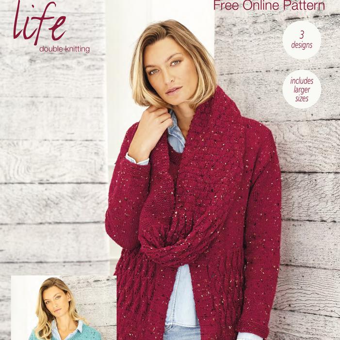 Cardigans and Cowl in Life DK Tweed, 32&quot;-50&quot;, knit-d1-jpg