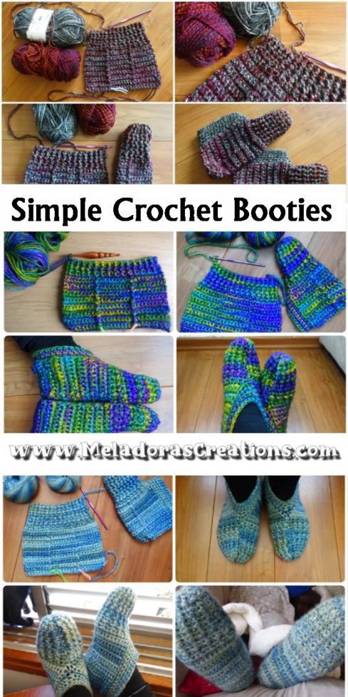 Simple Crochet Booties for Adults-w2-jpg
