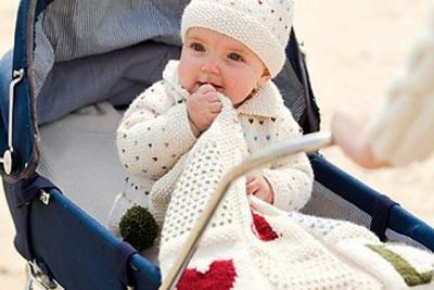 Knitted Baby Set (cardigan and hat) 6 to 18 moa, knit-d1-jpg