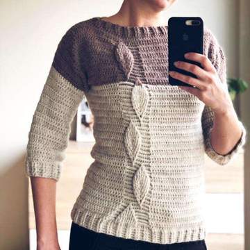 Leaf Sweater for Women, S/M/L, adjustable-e3-jpg