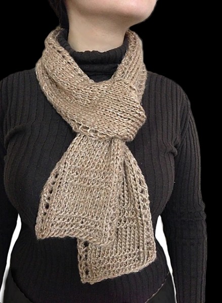 Unisex Lace Border Scarf for Adults, knit-a1-jpg
