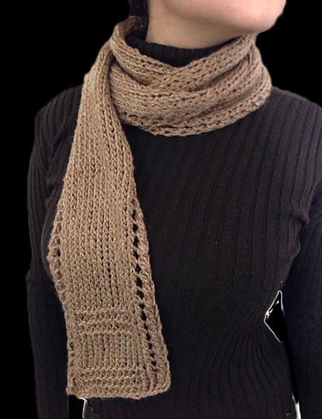 Unisex Lace Border Scarf for Adults, knit-a3-jpg