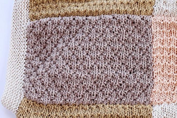 Patchwork + 4 Stitch Baby Blanket, knit-d6-jpg