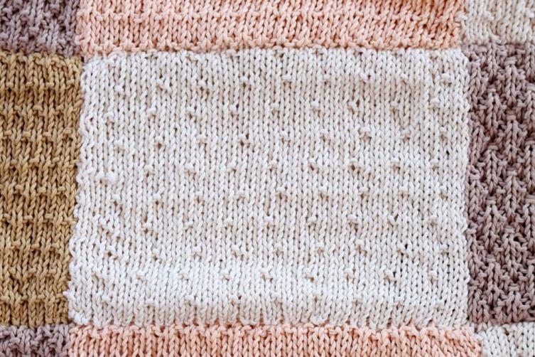 Patchwork + 4 Stitch Baby Blanket, knit-d7-jpg