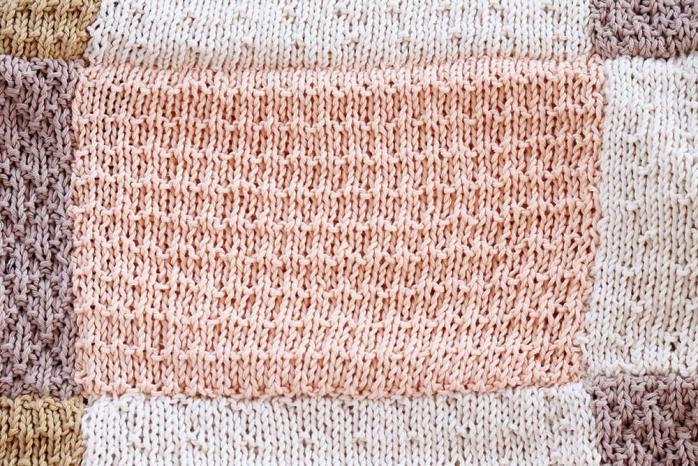 Patchwork + 4 Stitch Baby Blanket, knit-d9-jpg