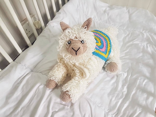 Llama Baby Blanket (free until 5/3/21 5PM UK time)-c1-jpg