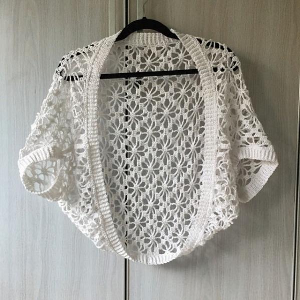 Meadow Lace Shrug for Women, S-L adjustable-e4-jpg