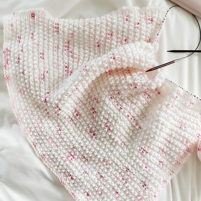 Rosebud Speckle Baby Blanket, knit-a1-jpg