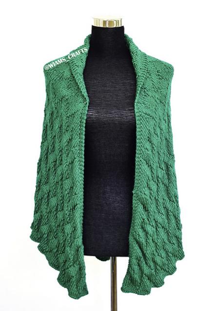 Rhombus Weave Shawl, knit-a2-jpg