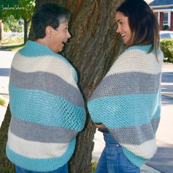 Simple Comfy Blanket Sweater, knit and crochet-d1-jpg