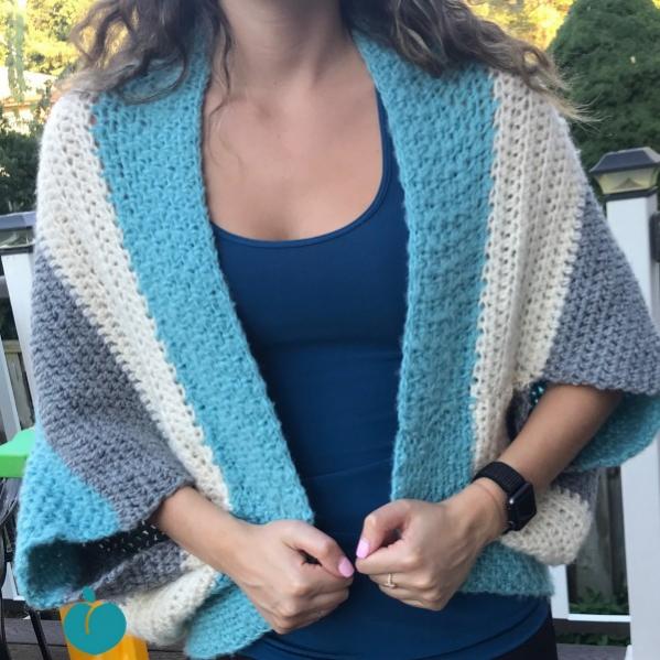 Simple Comfy Blanket Sweater, knit and crochet-d2-jpg