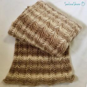 Caliper Stitch Scarf for Women, knit-d1-jpg