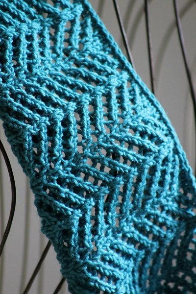 Arrowhead Lace Cowl I and II, knit-c4-jpg
