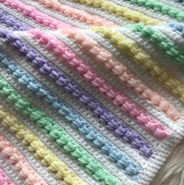 Rainbow Puff Baby Blanket-w2-jpg