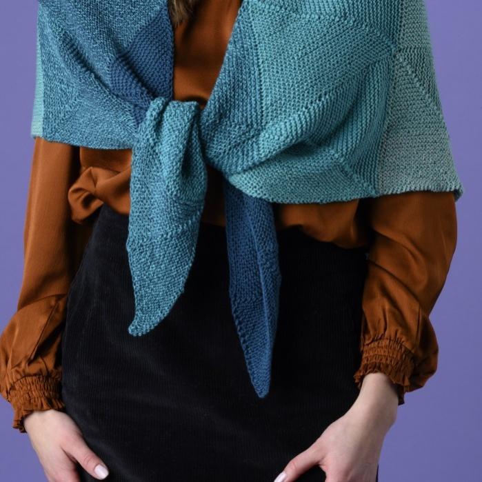 Emerald Domino Shawl, knit-d3-jpg