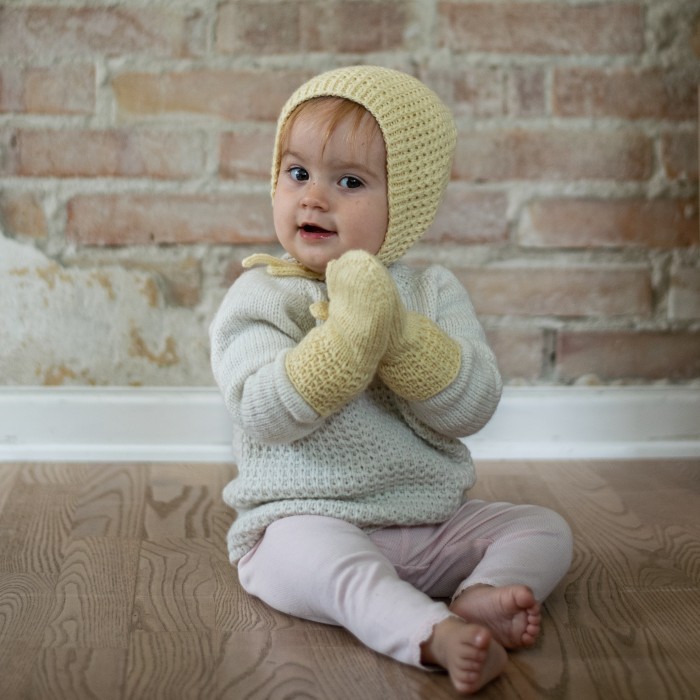 Late Summer Cardigan, Blouse, Bonnet and Mittens for Baby, 3-24 mos, knit-d4-jpg