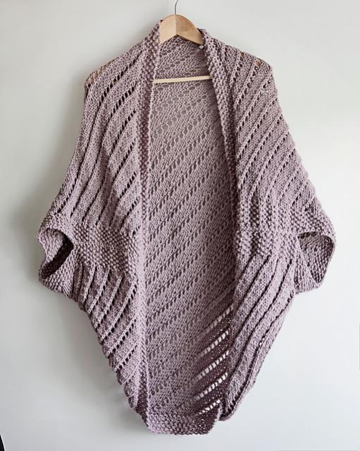 Summertime Cocoon Sweater for Women, one size, knit-a1-jpg