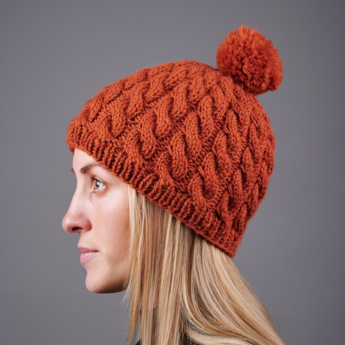 Four Lovely Hats for Women, various sizes, knit-a4-jpg