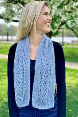 Lacey Scarf for Women, knit-a4-jpg