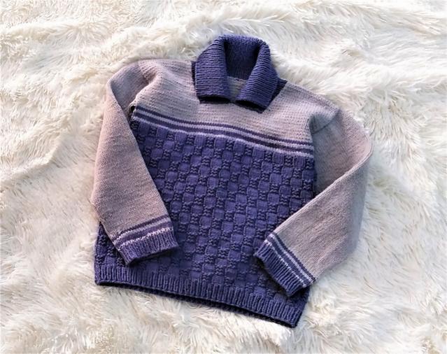Adam's First Sweater, 2-4 yrs, knit-a1-jpg