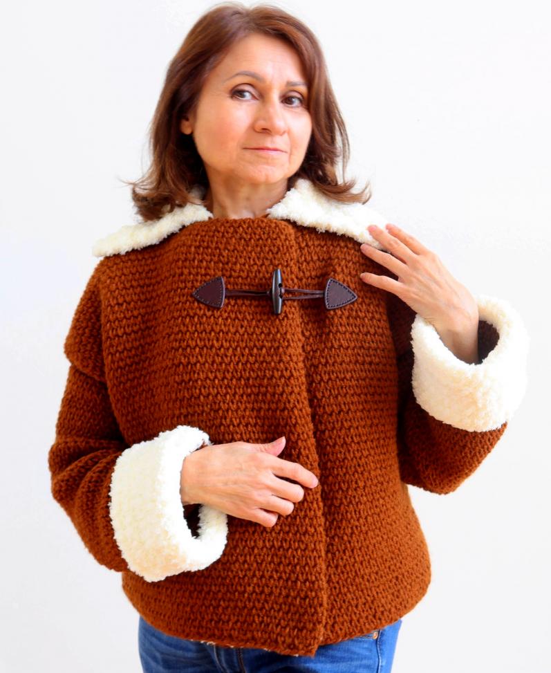 Crochet Jacket for Women, size is customizable-r1-jpg