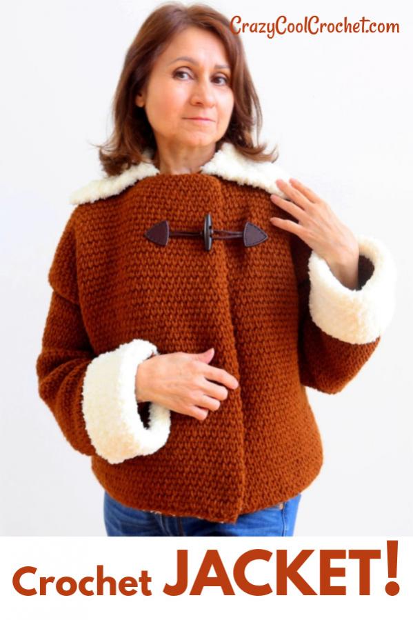 Crochet Jacket for Women, size is customizable-r4-jpg