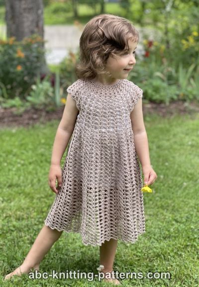 Children's Summer Shell Dress for Girls, 2-8 yrs-q1-jpg