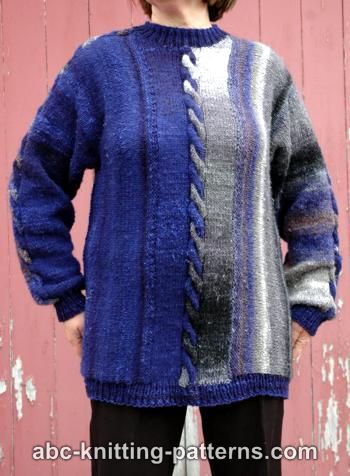 Night by the Fire Color Block Sweater for Women, S-3X, knit-s1-jpg