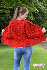 One Color Granny Square Cardigan for Women, XS-5X-w2-jpg