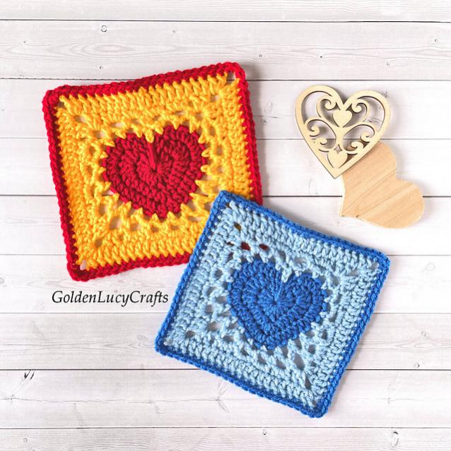 Heart Granny Square and Heart Paw Print Applique-q2-jpg