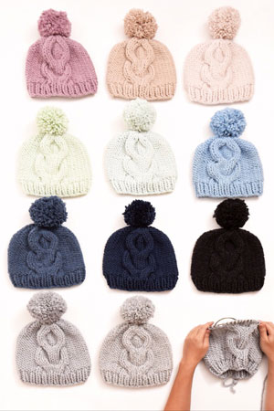 Four Lovely Hats for  Women, knit-d4-jpg