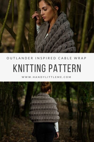 Outlander Inspired Cable Wrap Knitting Pattern, knit-wrap2-jpg