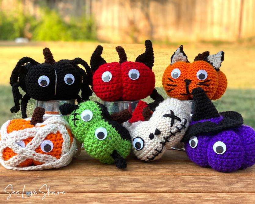 Lil Monsters Pumpkin Patch, crochet and knit-w1-jpg