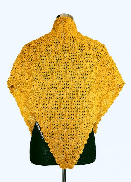 Leaf Relief Shawlette, knit-a2-jpg