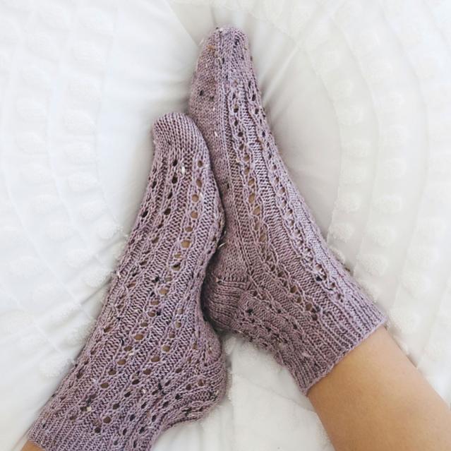 Bliss Lace Socks for Women, knit-a1-jpg