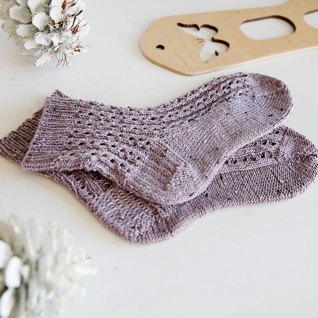Bliss Lace Socks for Women, knit-a2-jpg
