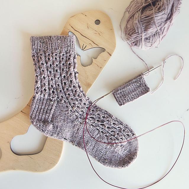 Bliss Lace Socks for Women, knit-a4-jpg