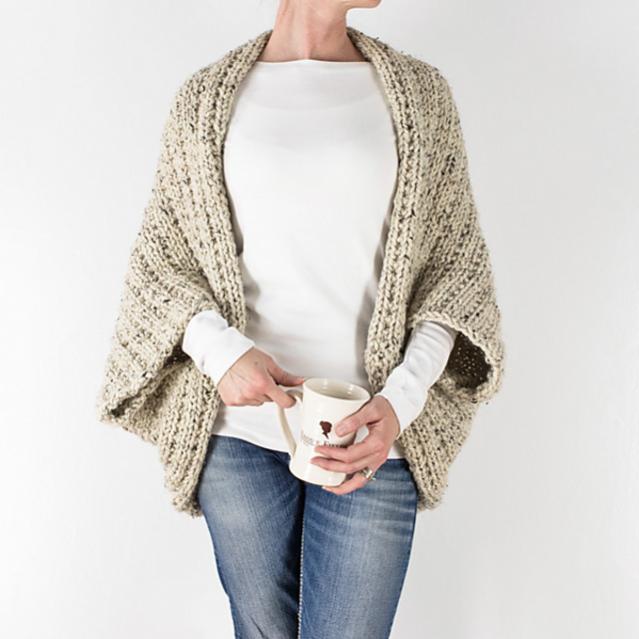 Wrapped in Warmth Shrug, one size, knit-d1-jpg