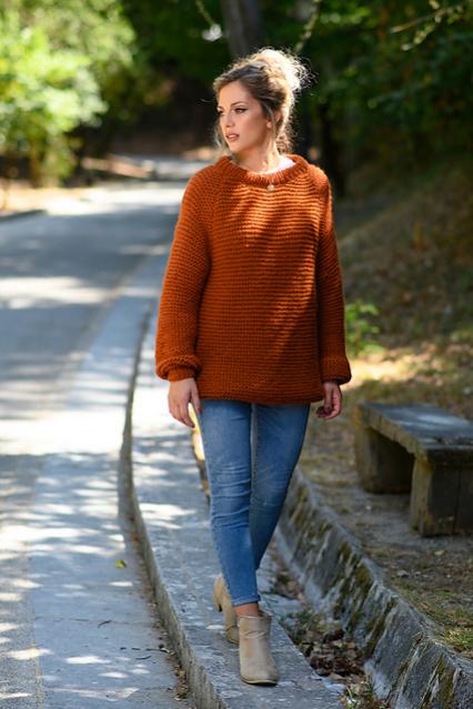 Pumpkin Sweater for Women, S-XL, knit-d1-jpg
