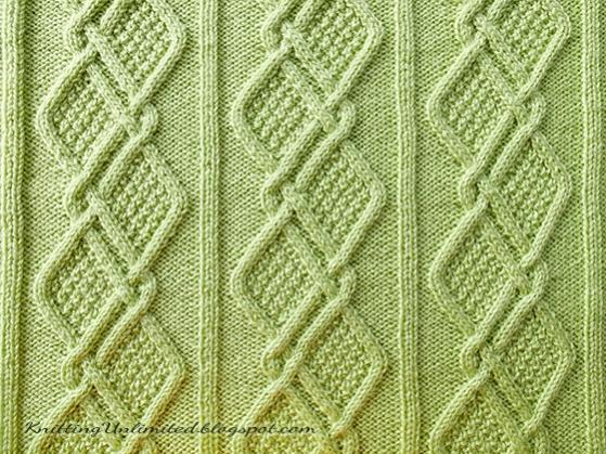 Moss Diamonds Cabled Blanket, knit-a2-jpg