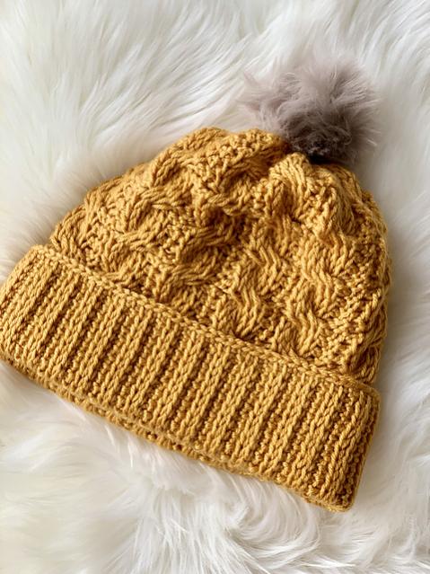 Winding Cables Hat and Scarf for Adults-w1-jpg