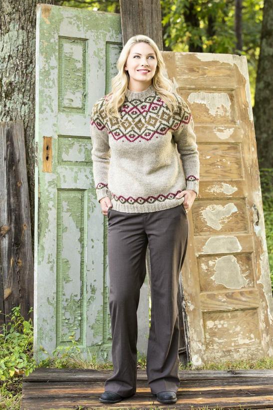 Woodlands Yoke Pullover for Women, S-3X, knit-a2-jpg