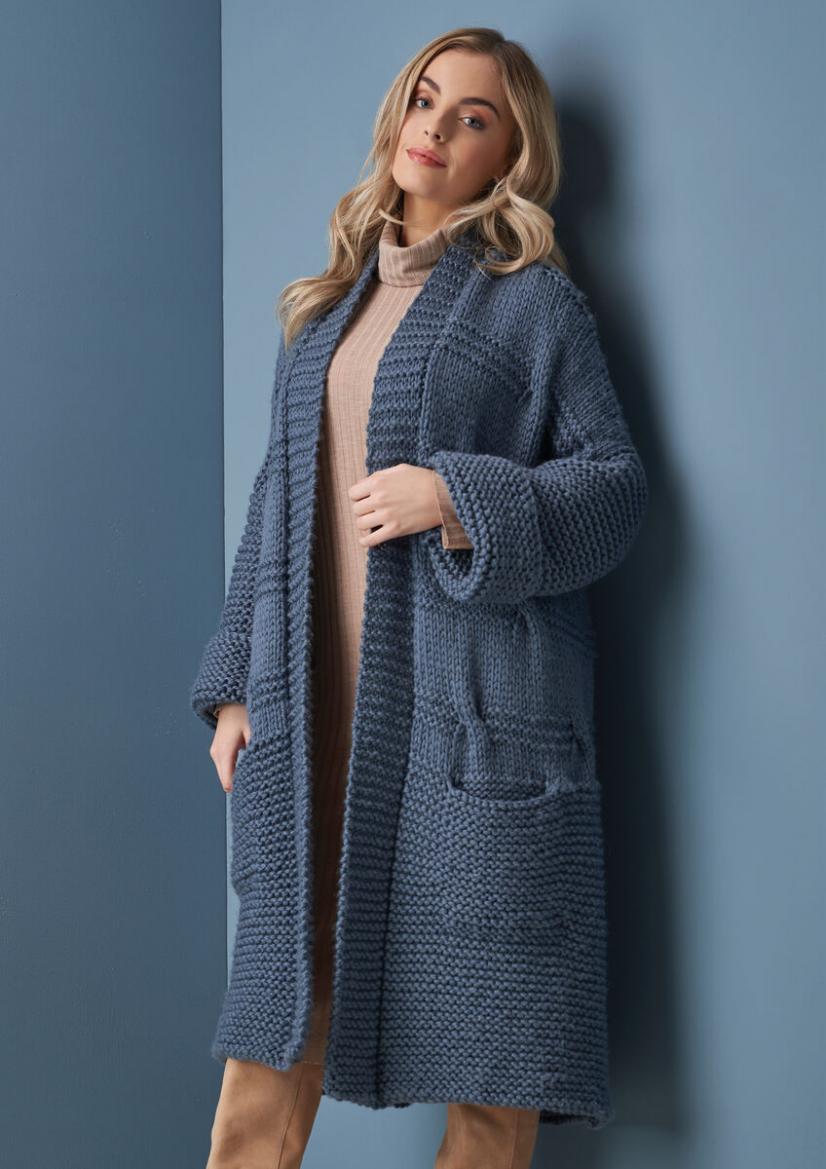 012 Coat for Women, 32&quot; to 50&quot;, knit-a1-jpg