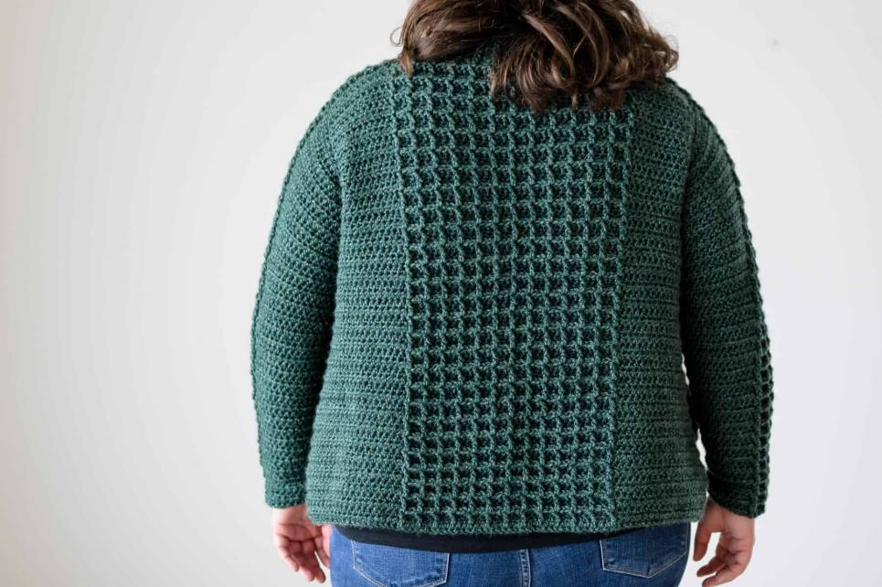 Waffle Crochet Sweater for Women, XS-5XL-q1-jpg